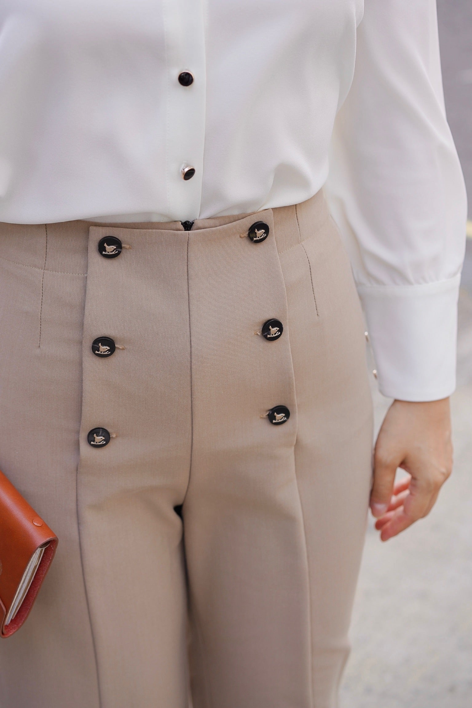 Annie Hall Tailored Trousers (Camel)