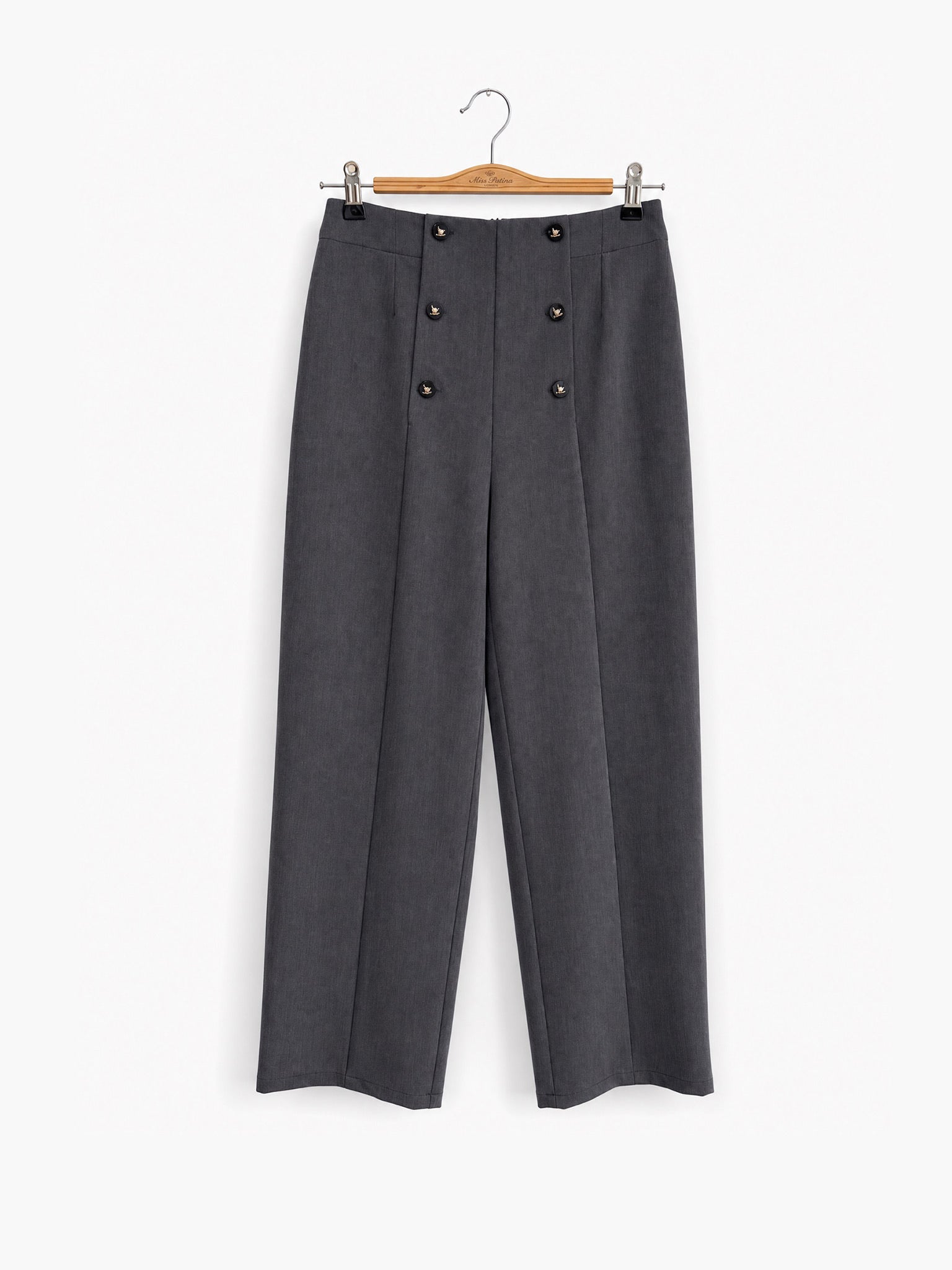 Annie Hall Tailored Trousers (Grey)
