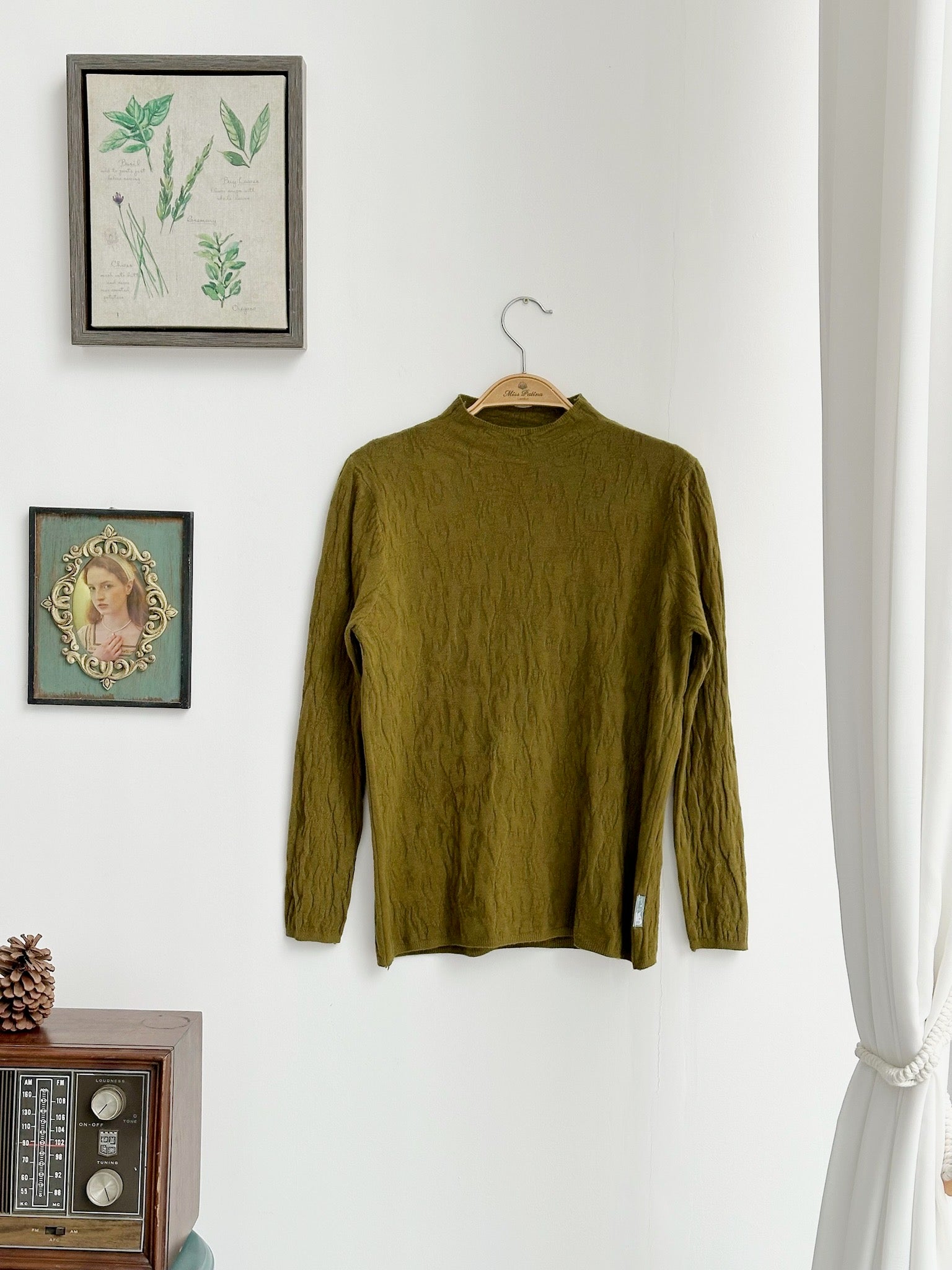 Autumn Grove Knit Top (Moss Green)