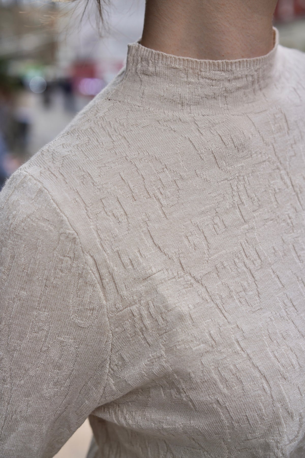 Autumn Grove Knit Top (Beige)