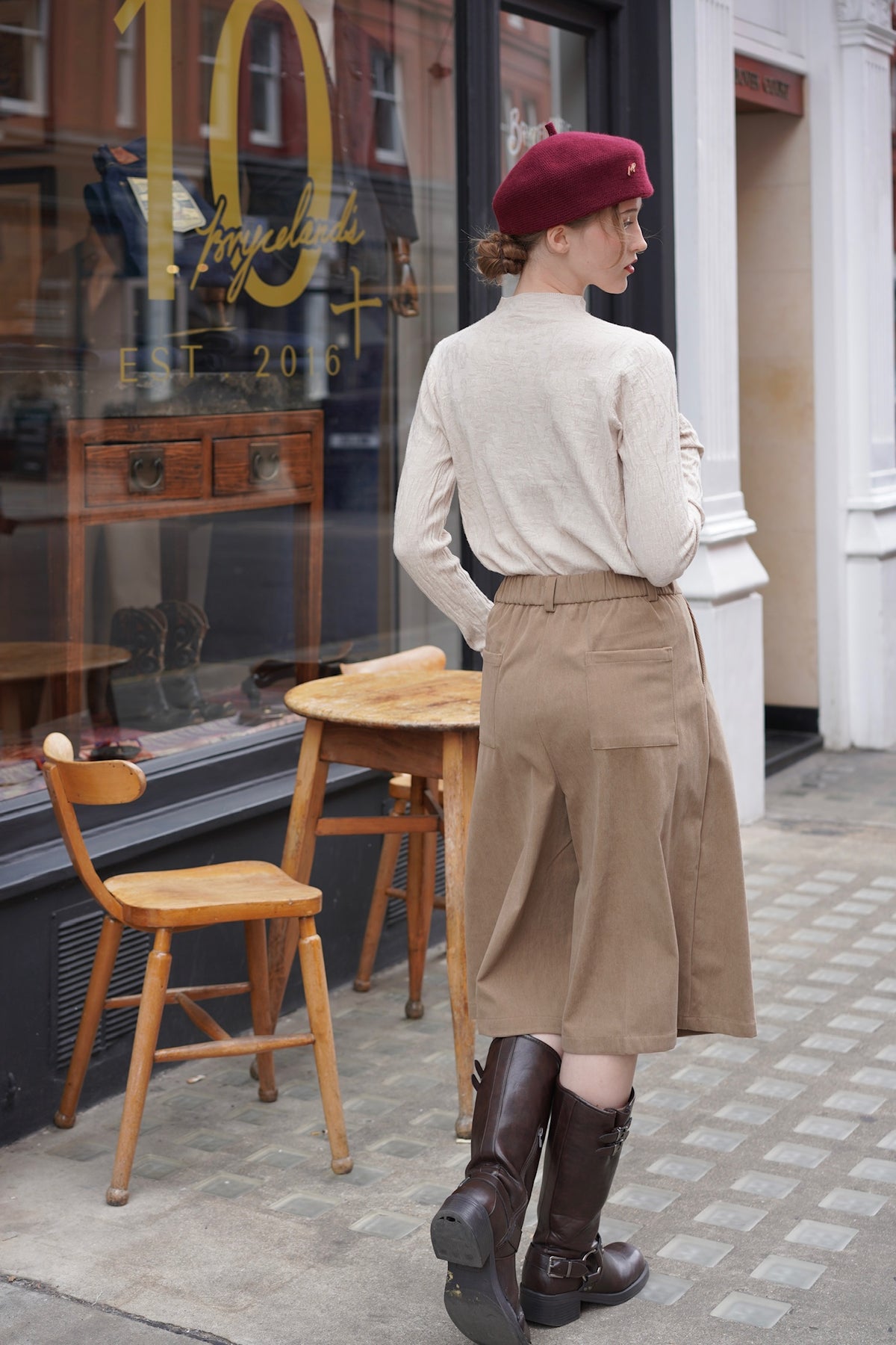 Autumn Grove Knit Top (Beige)