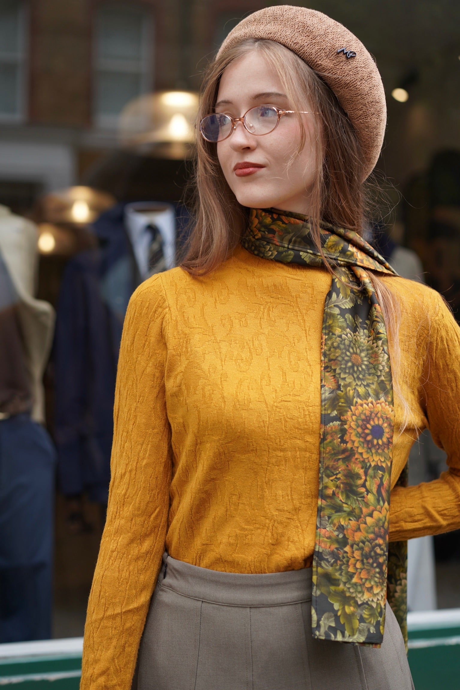 Autumn Grove Knit Top (Pumpkin)