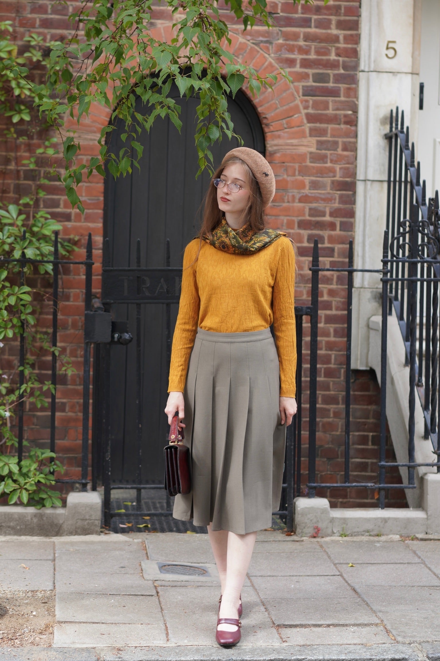 Autumn Grove Knit Top (Pumpkin)