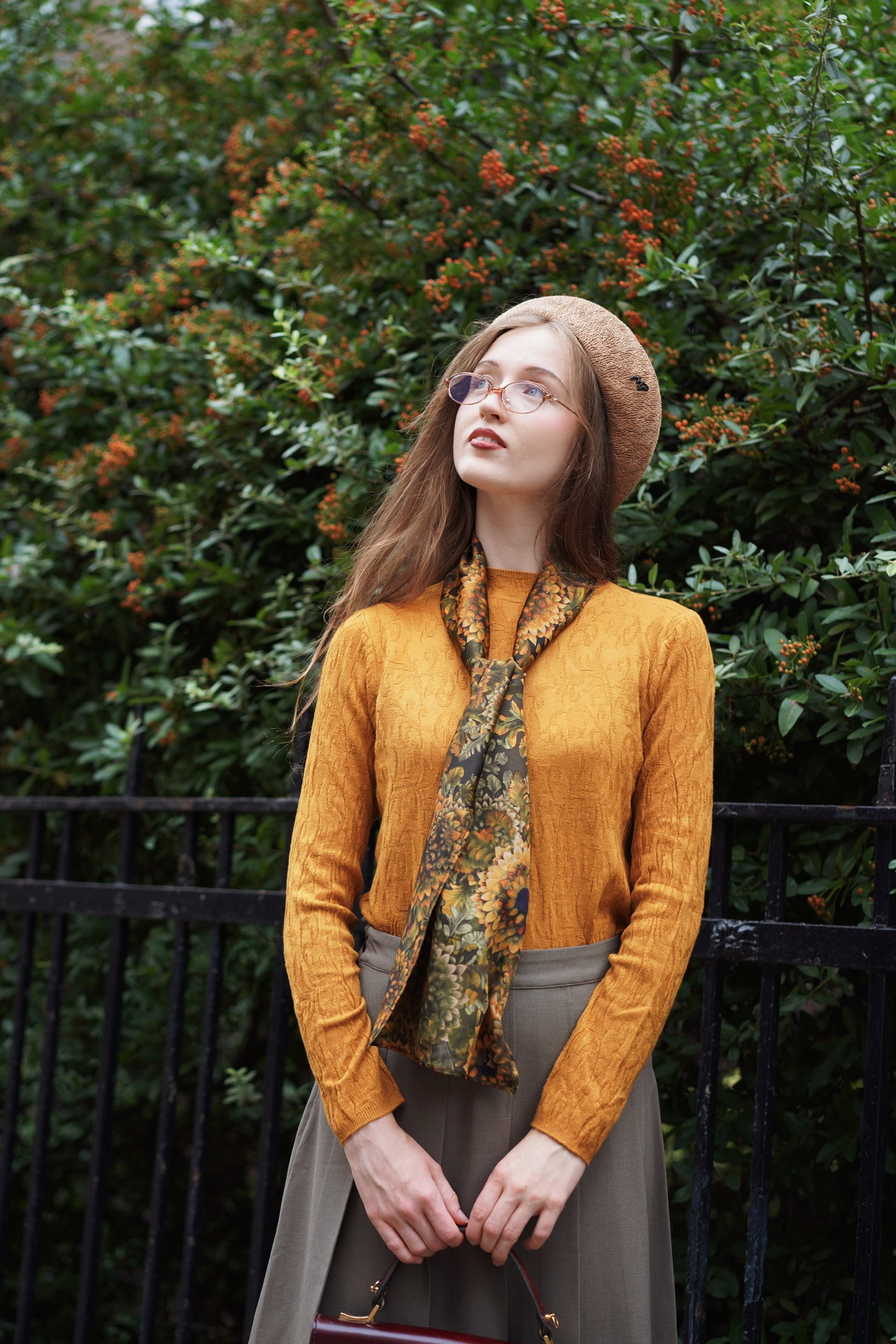 Autumn Grove Knit Top (Pumpkin)