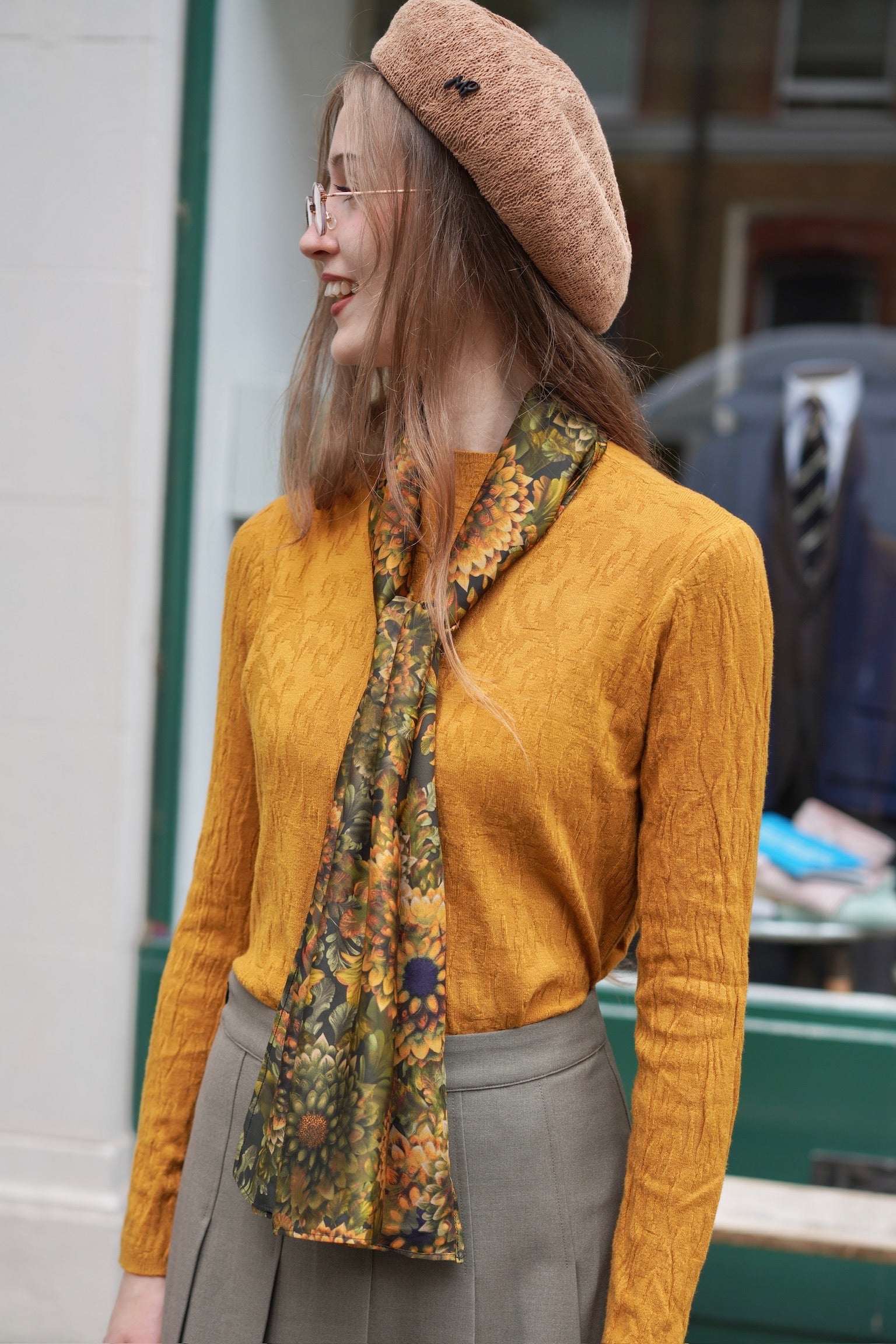 Autumn Grove Knit Top (Pumpkin)