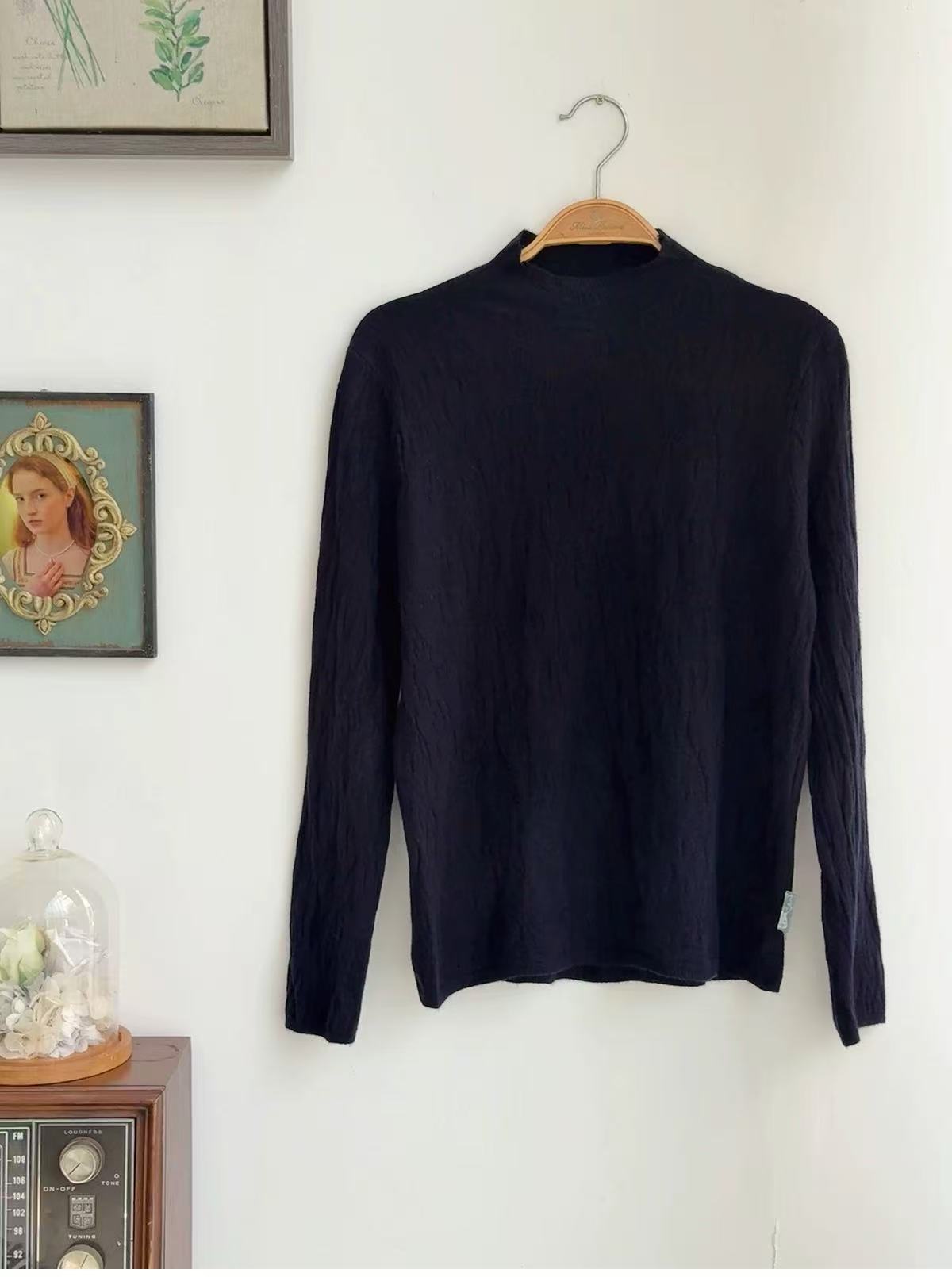 Autumn Grove Knit Top (Navy)