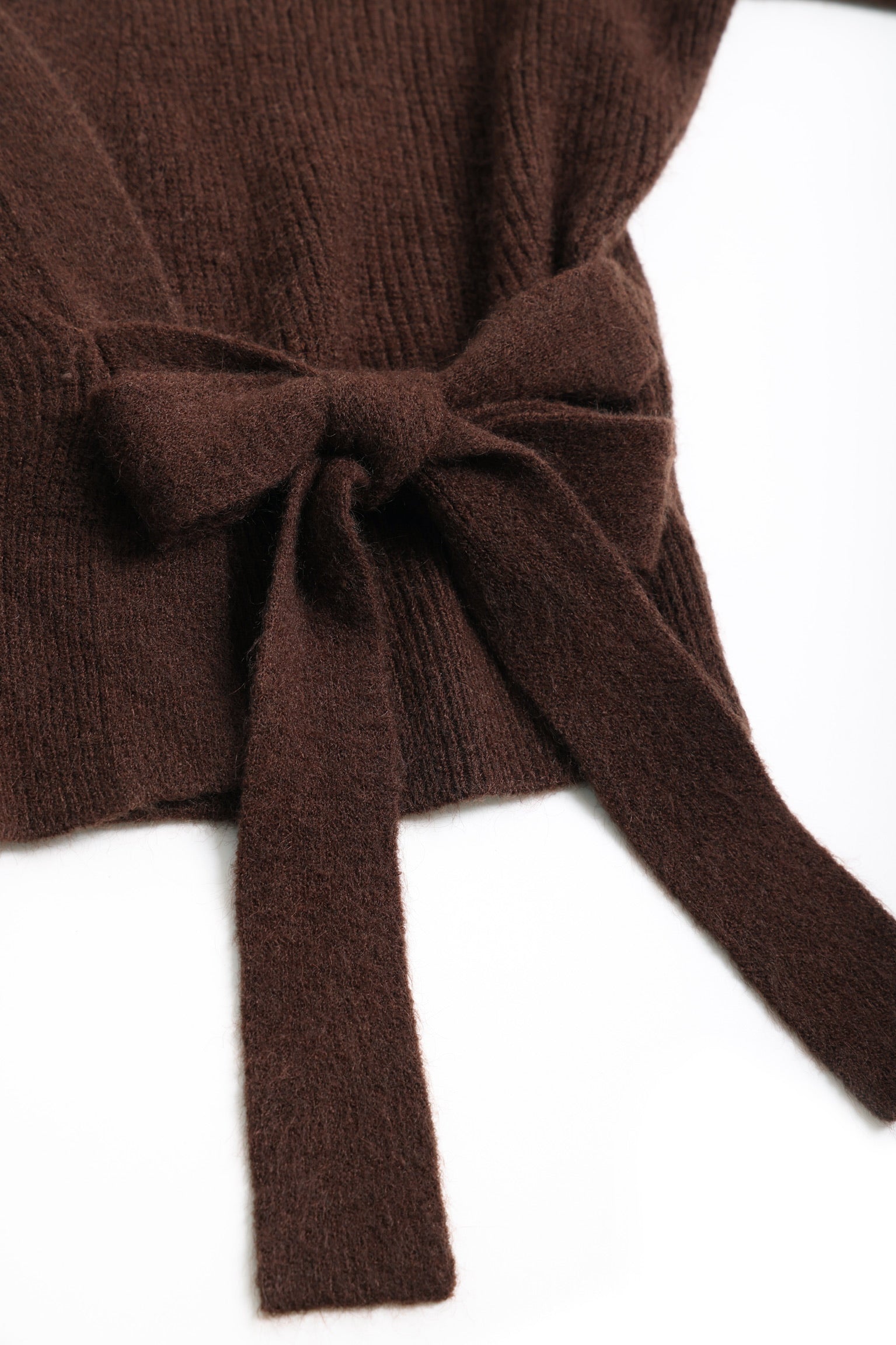 Autumn Squirrel Wrap Cardigan (Chestnut)