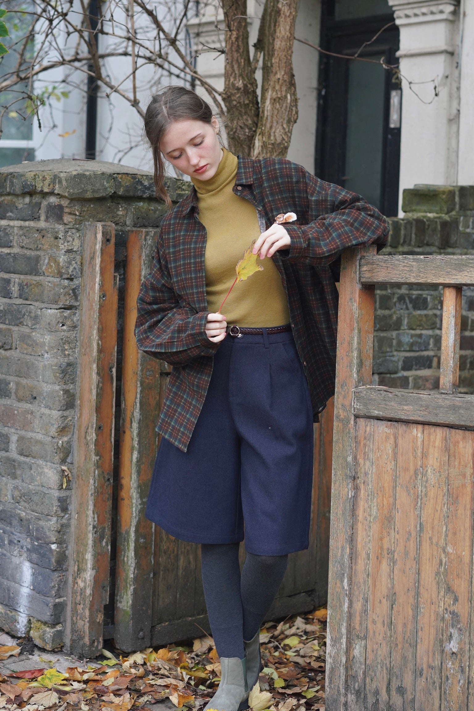 Autumn Woods Merino Knit (Mustard）