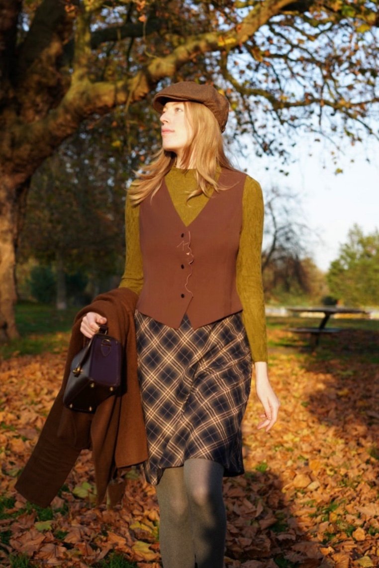 Plaid knit skirt clearance