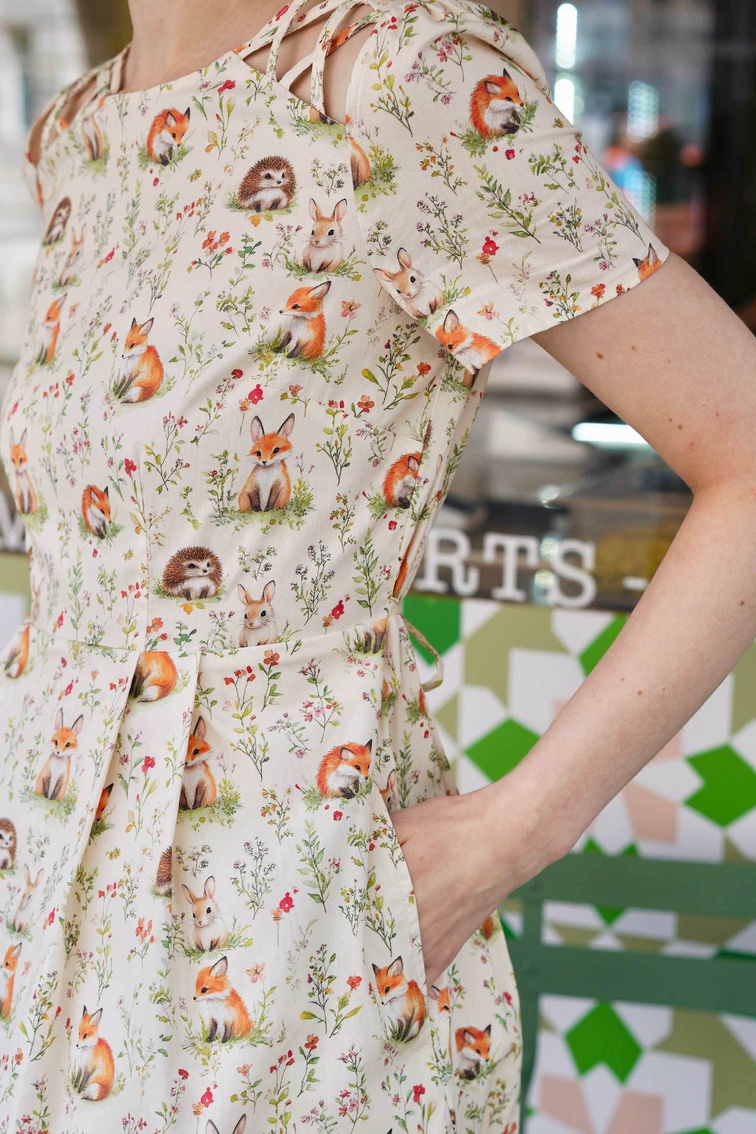 Baby Fox & Friends Cotton Dress