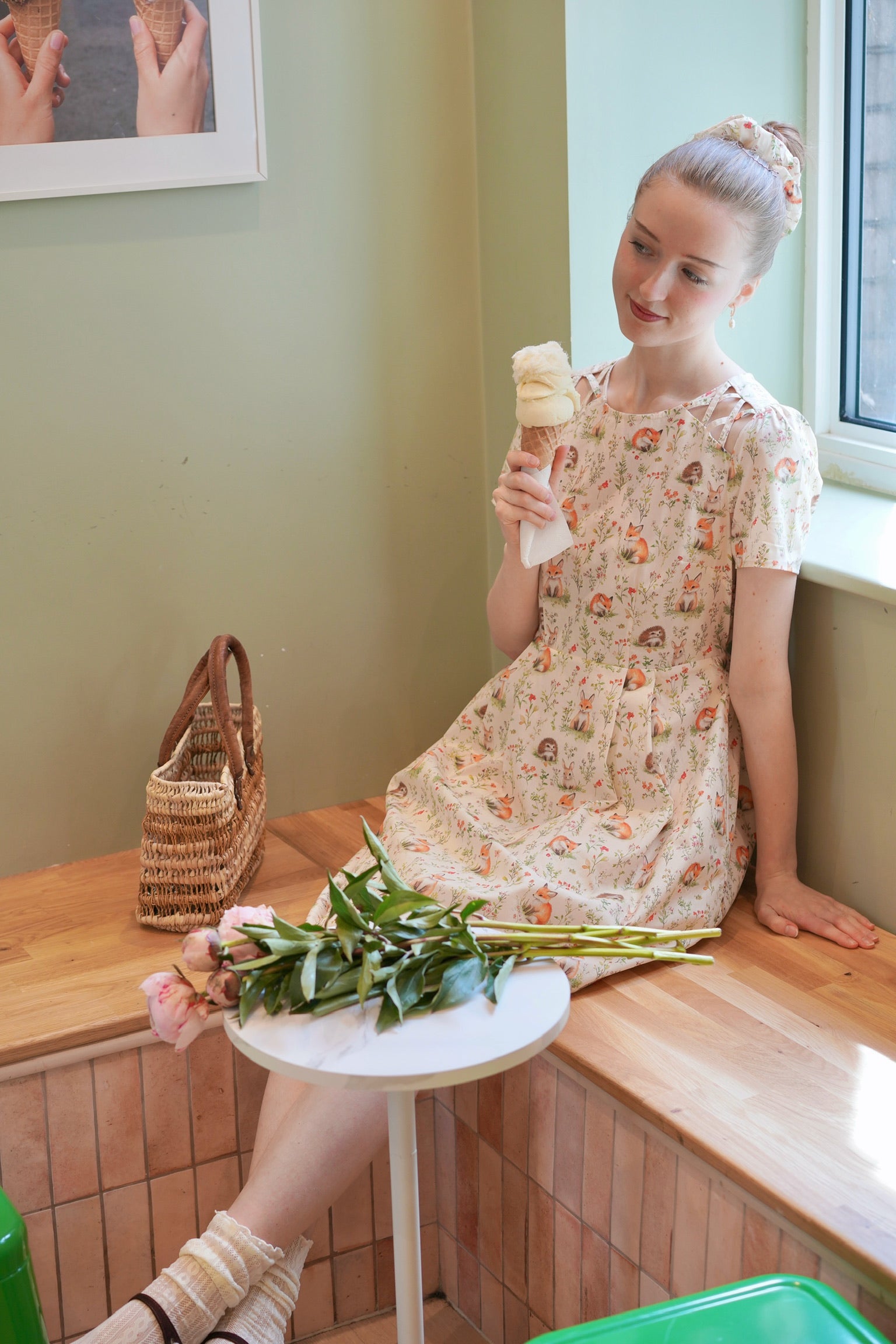 Baby Fox & Friends Cotton Dress