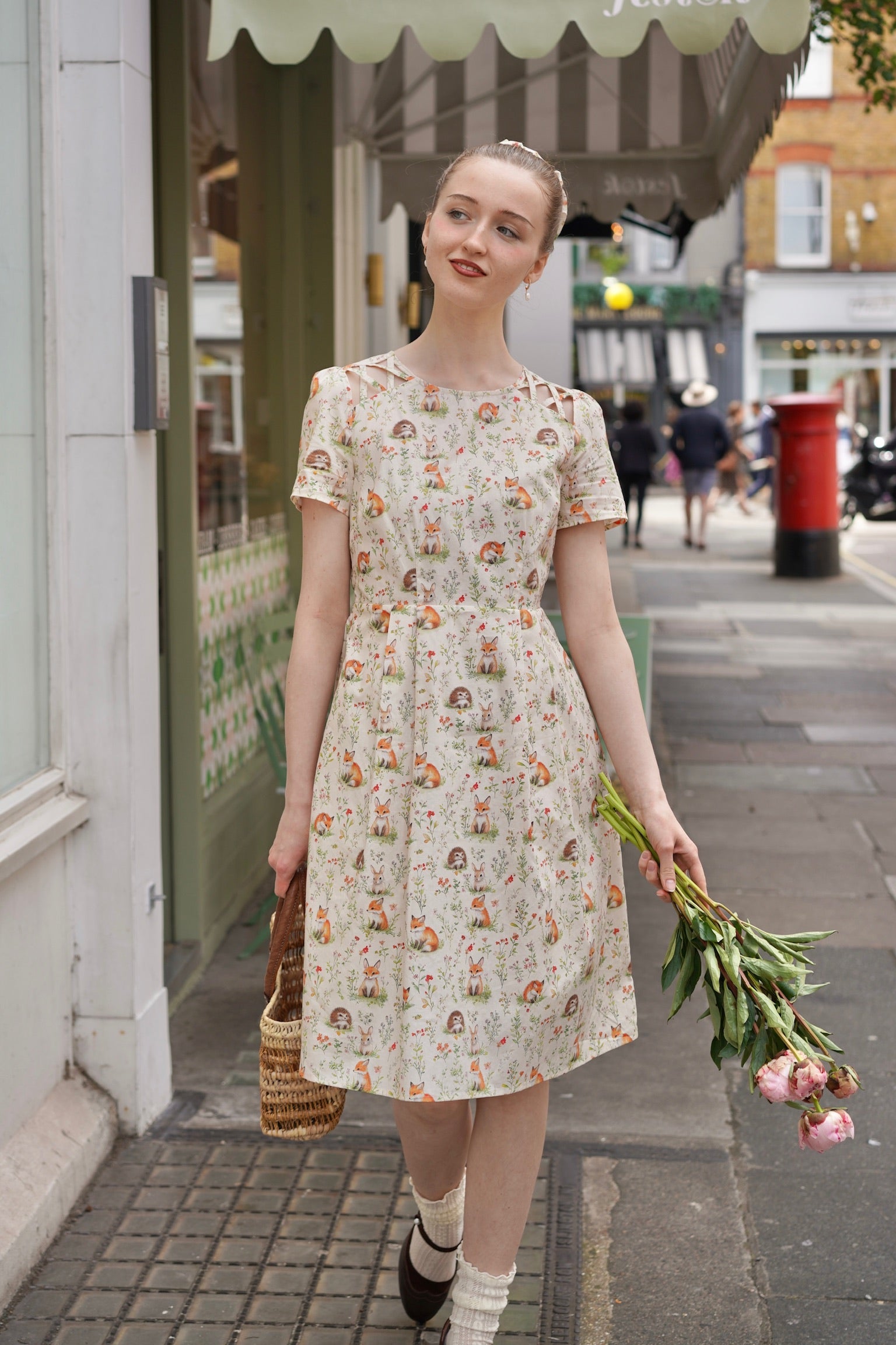 Baby Fox & Friends Cotton Dress