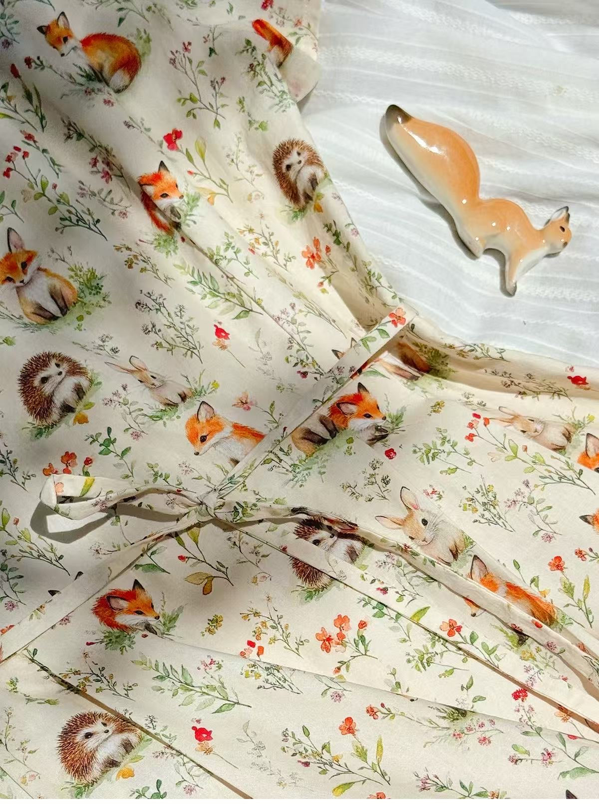 Baby Fox & Friends Cotton Dress