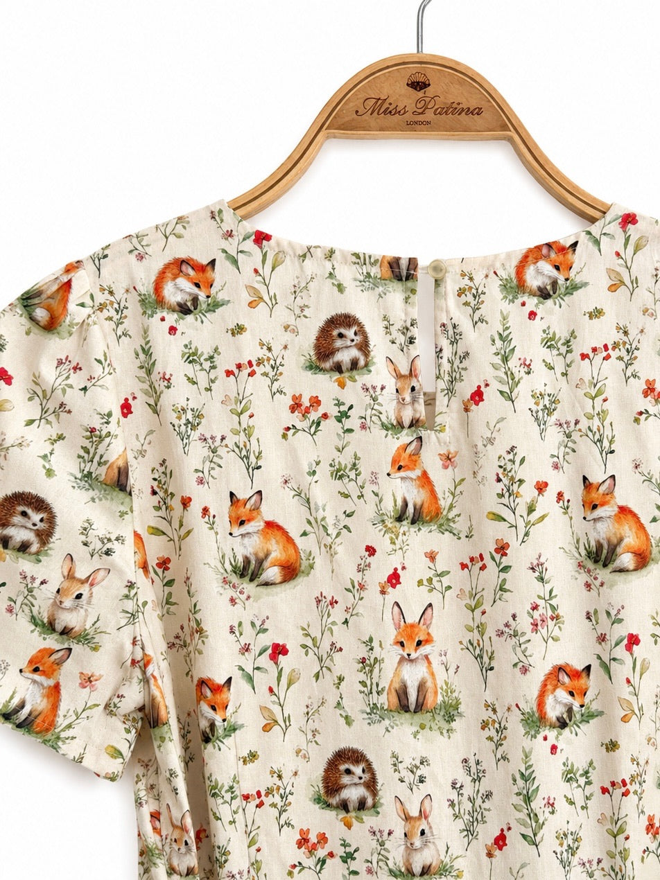 Baby Fox & Friends Cotton Dress