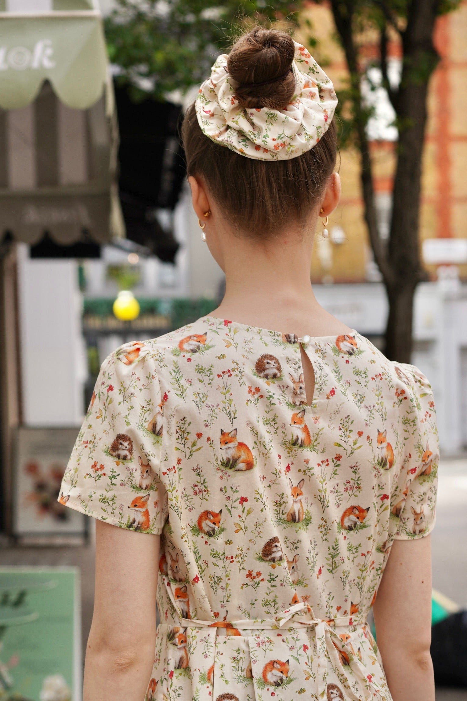 Baby Fox & Friends Cotton Scrunchie