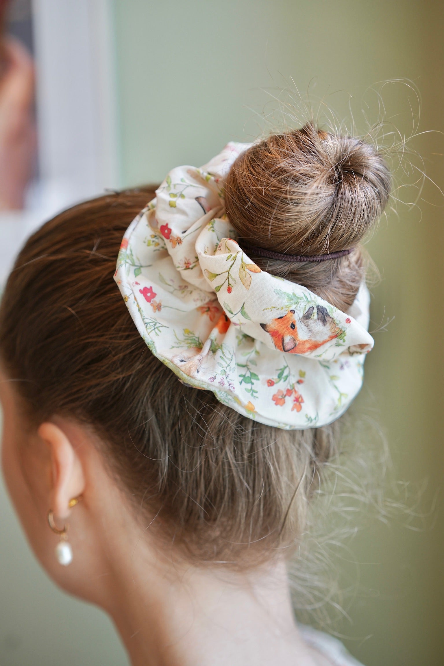 Baby Fox & Friends Cotton Scrunchie