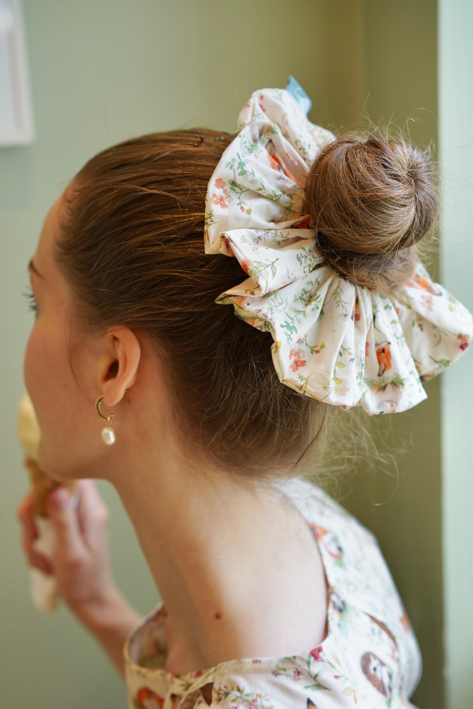 Baby Fox & Friends Cotton Scrunchie