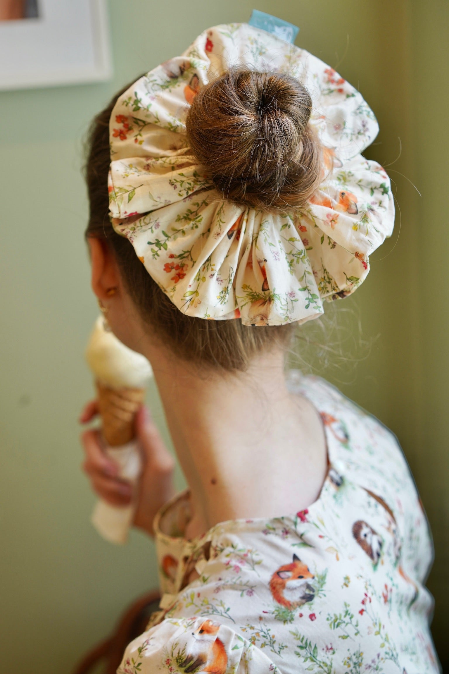 Baby Fox & Friends Cotton Scrunchie