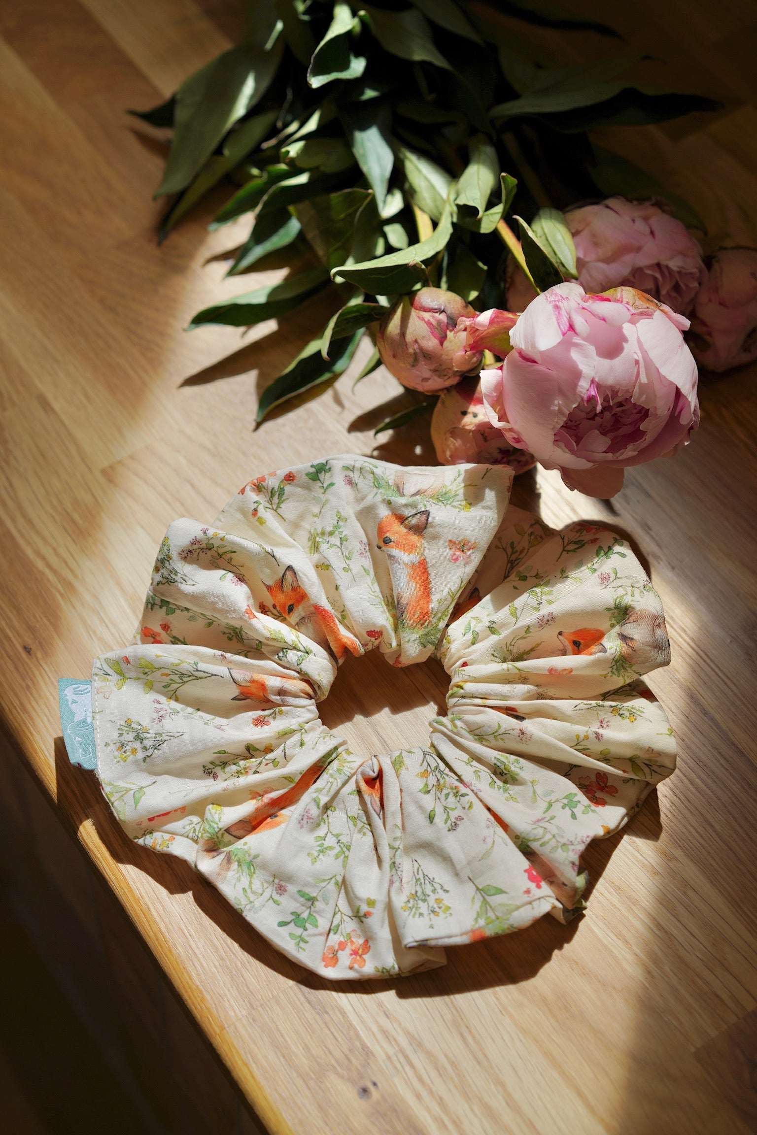 Baby Fox & Friends Cotton Scrunchie