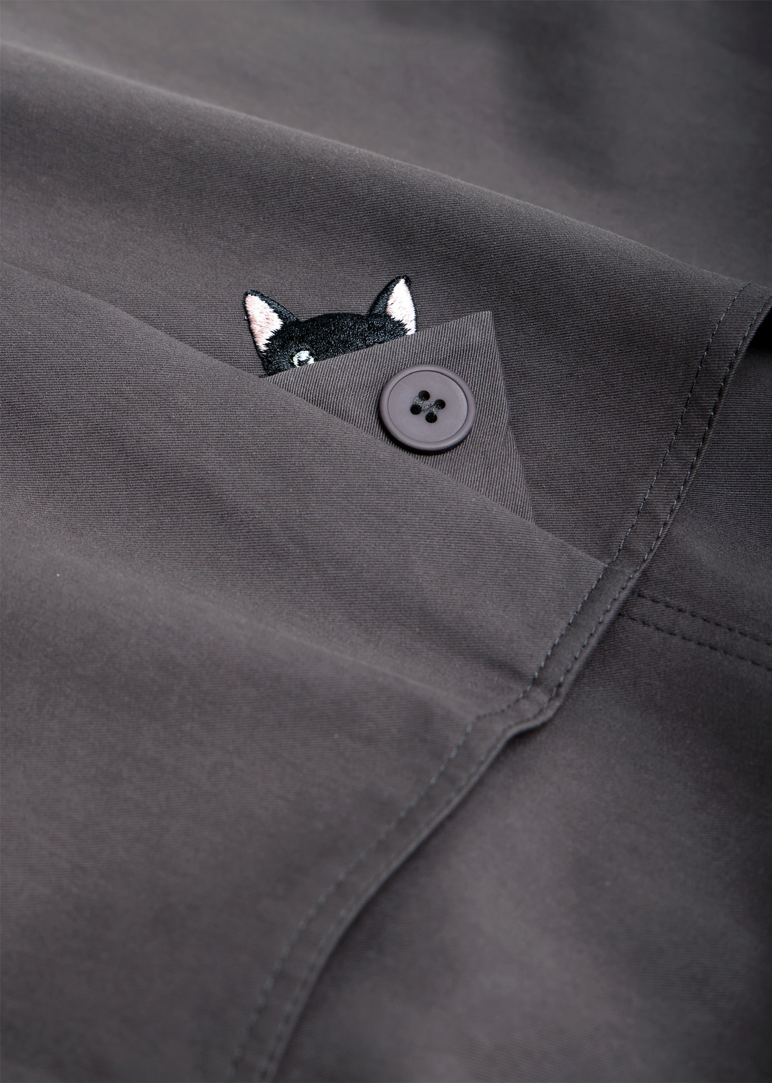 Baker Cat Trench Coat with scarf (London Grey)