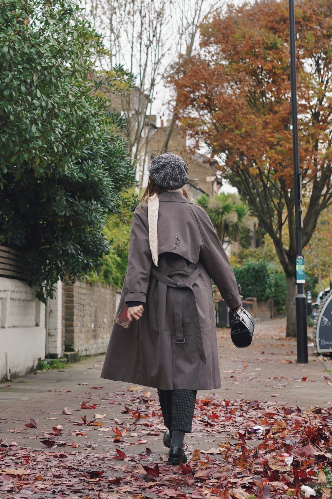 Baker Cat Trench Coat with scarf (London Grey)