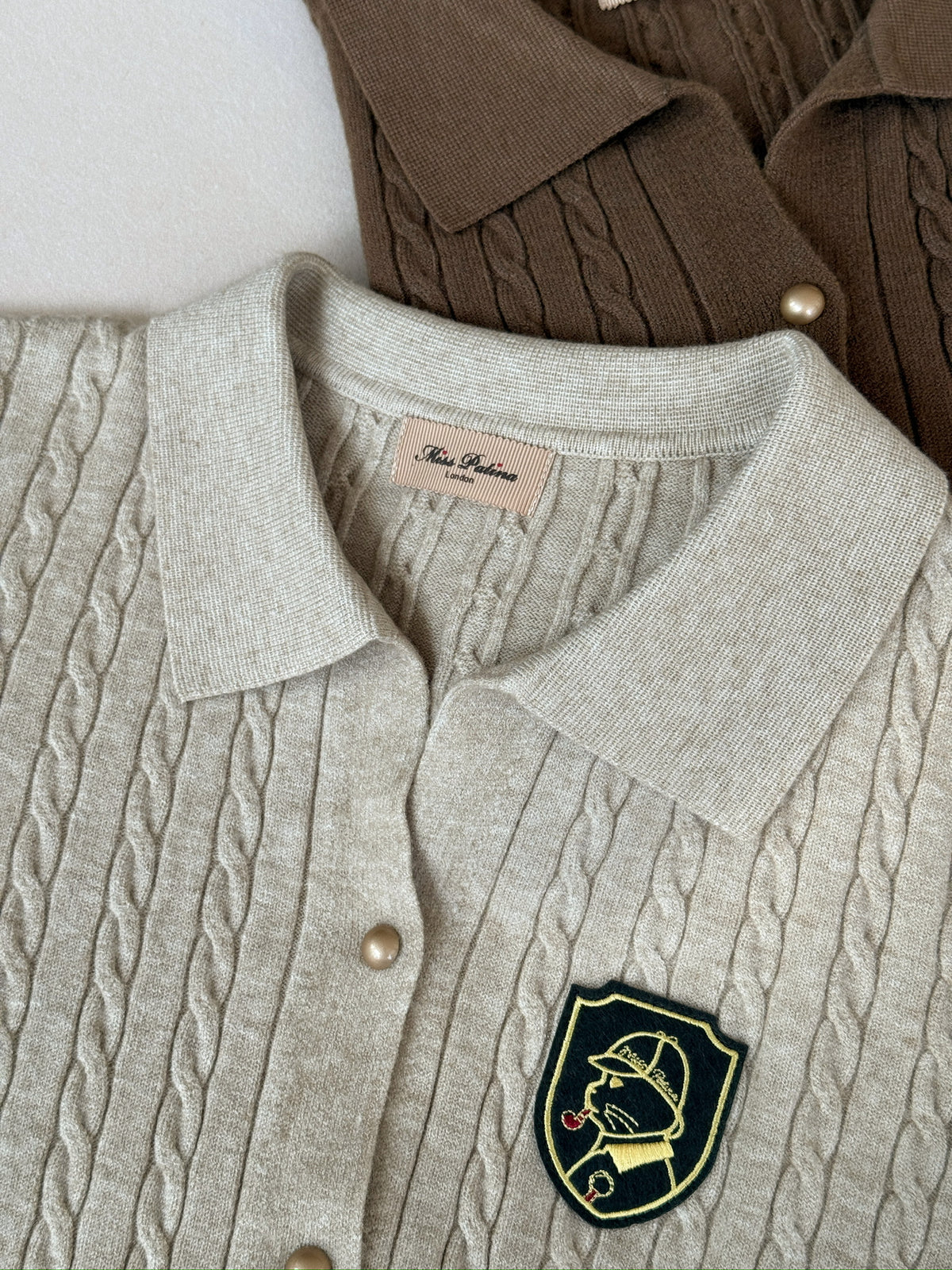 Baker Street Cat Cardigan & Scarf Set