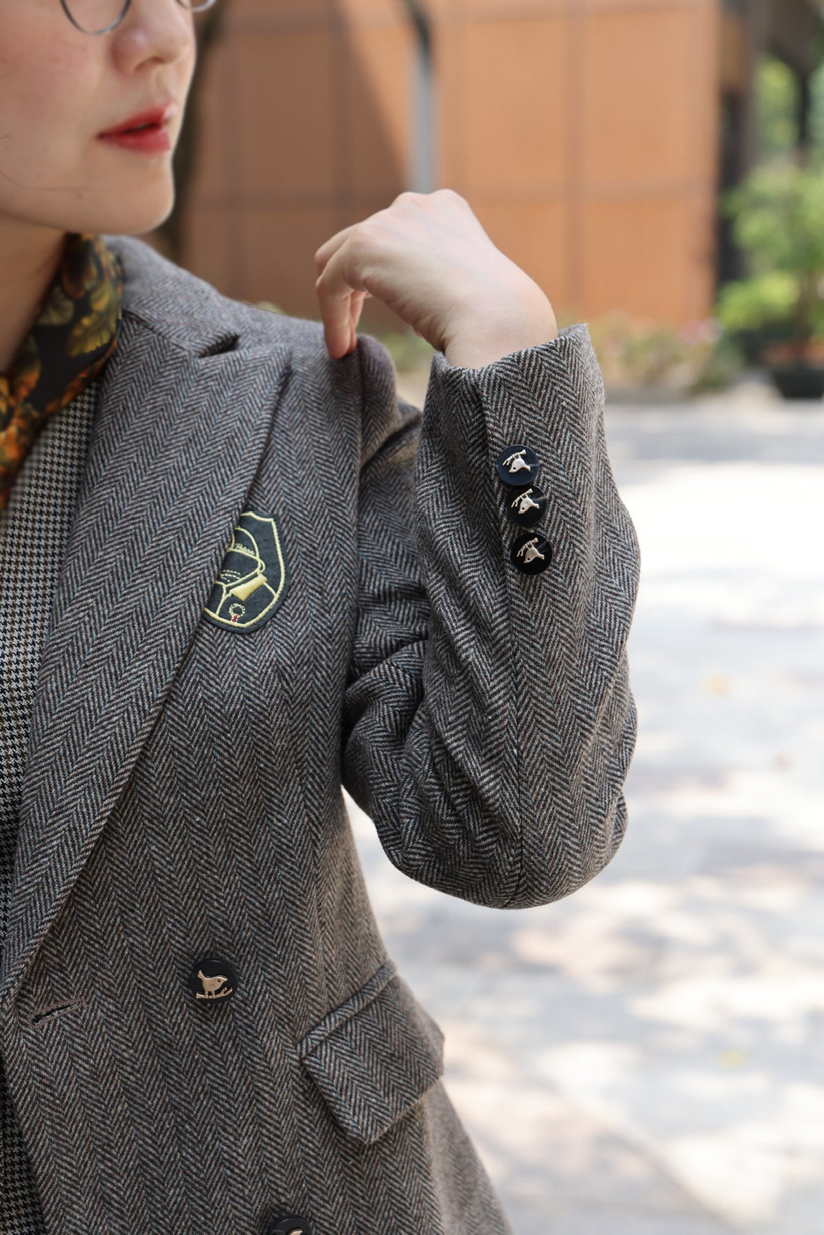 Baker Street Herringbone Blazer