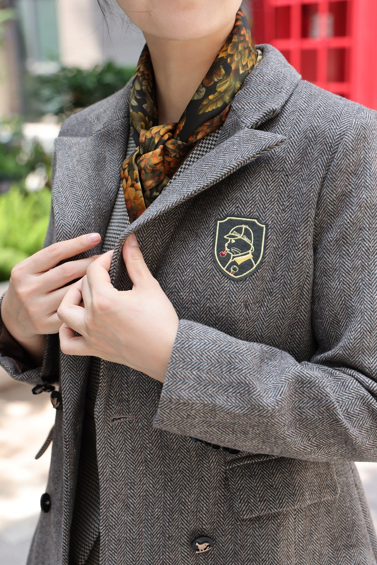 Baker Street Herringbone Blazer