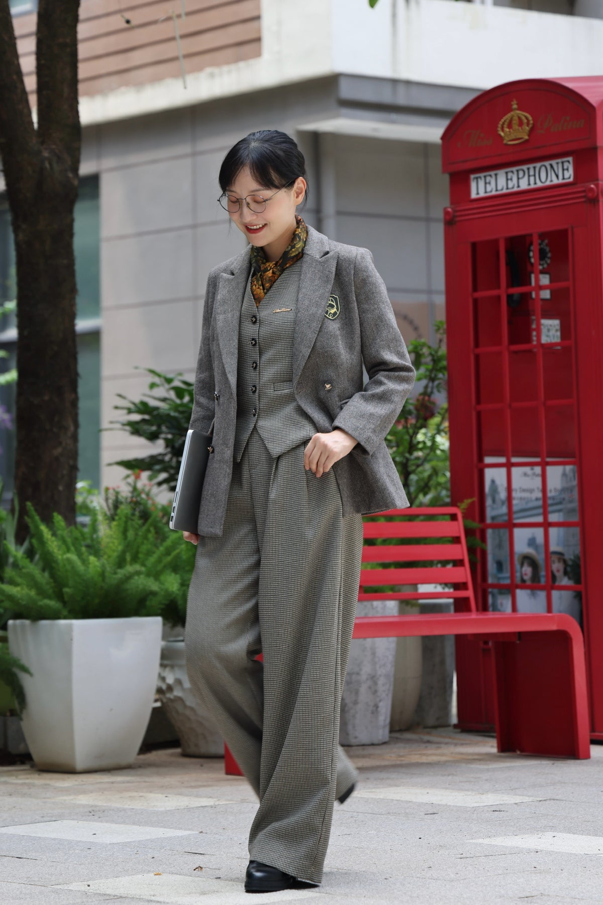 Baker Street Herringbone Blazer