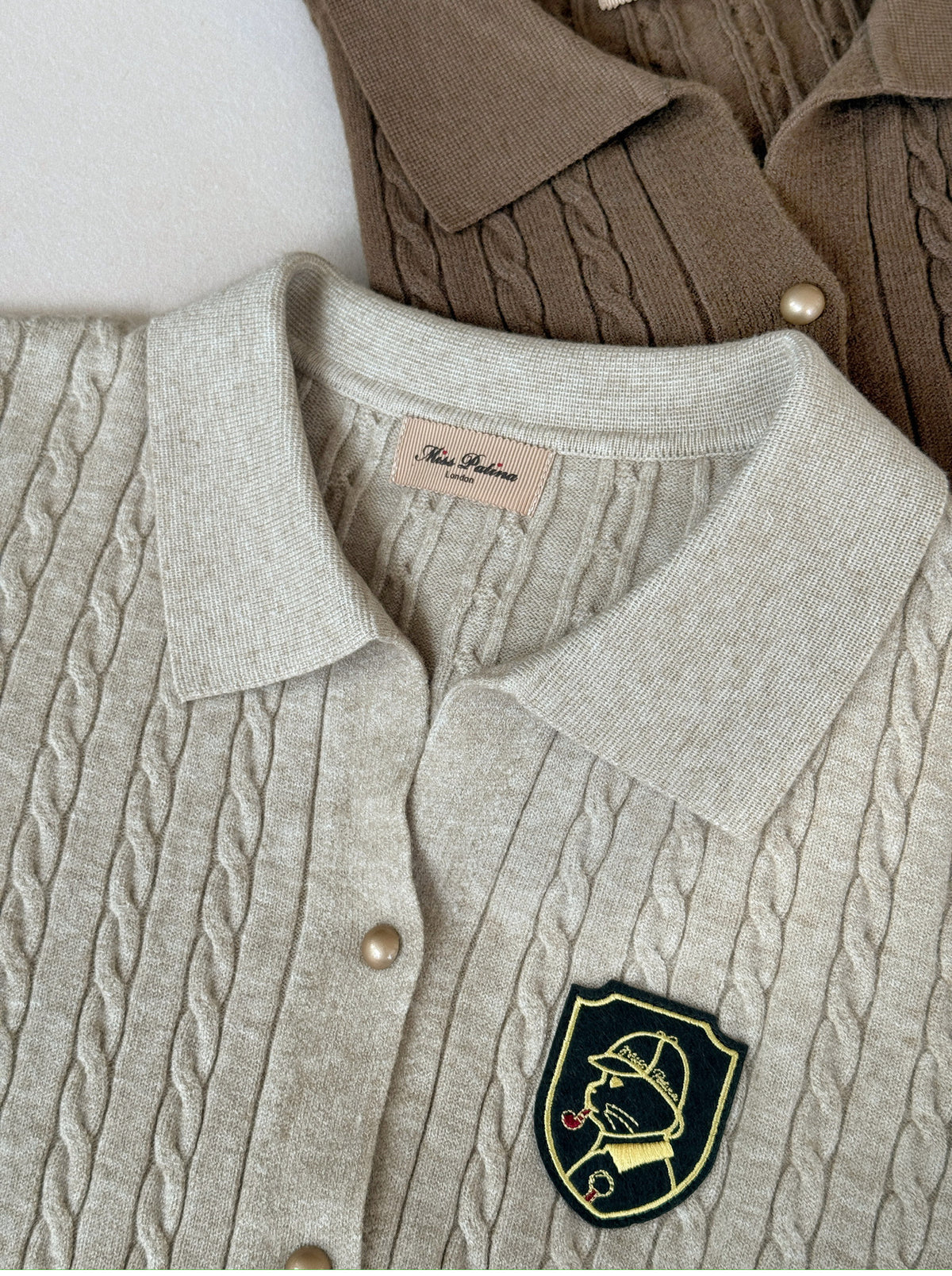 Baker Street Cat Cardigan & Scarf Set