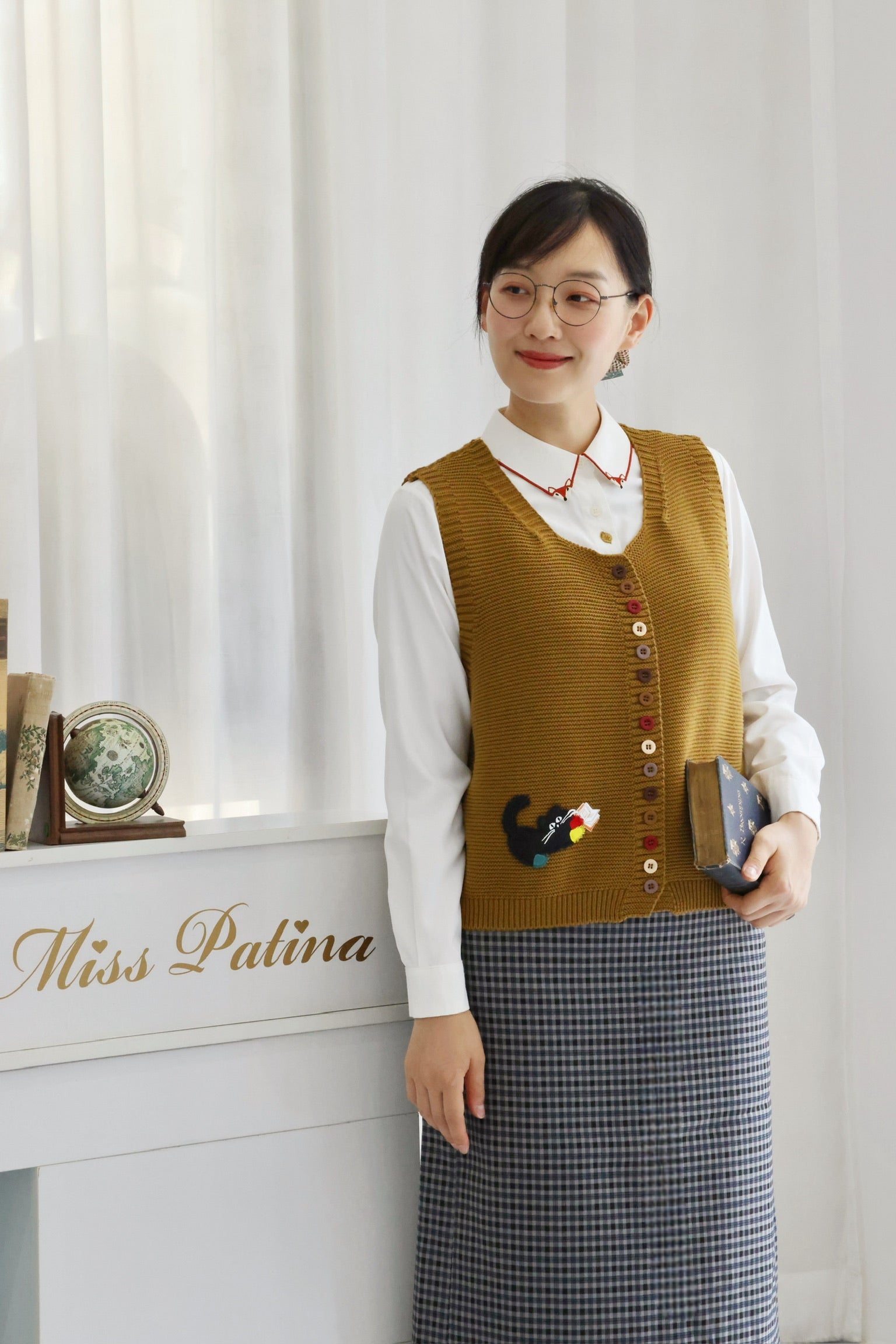 Bibliocat Cotton Vest