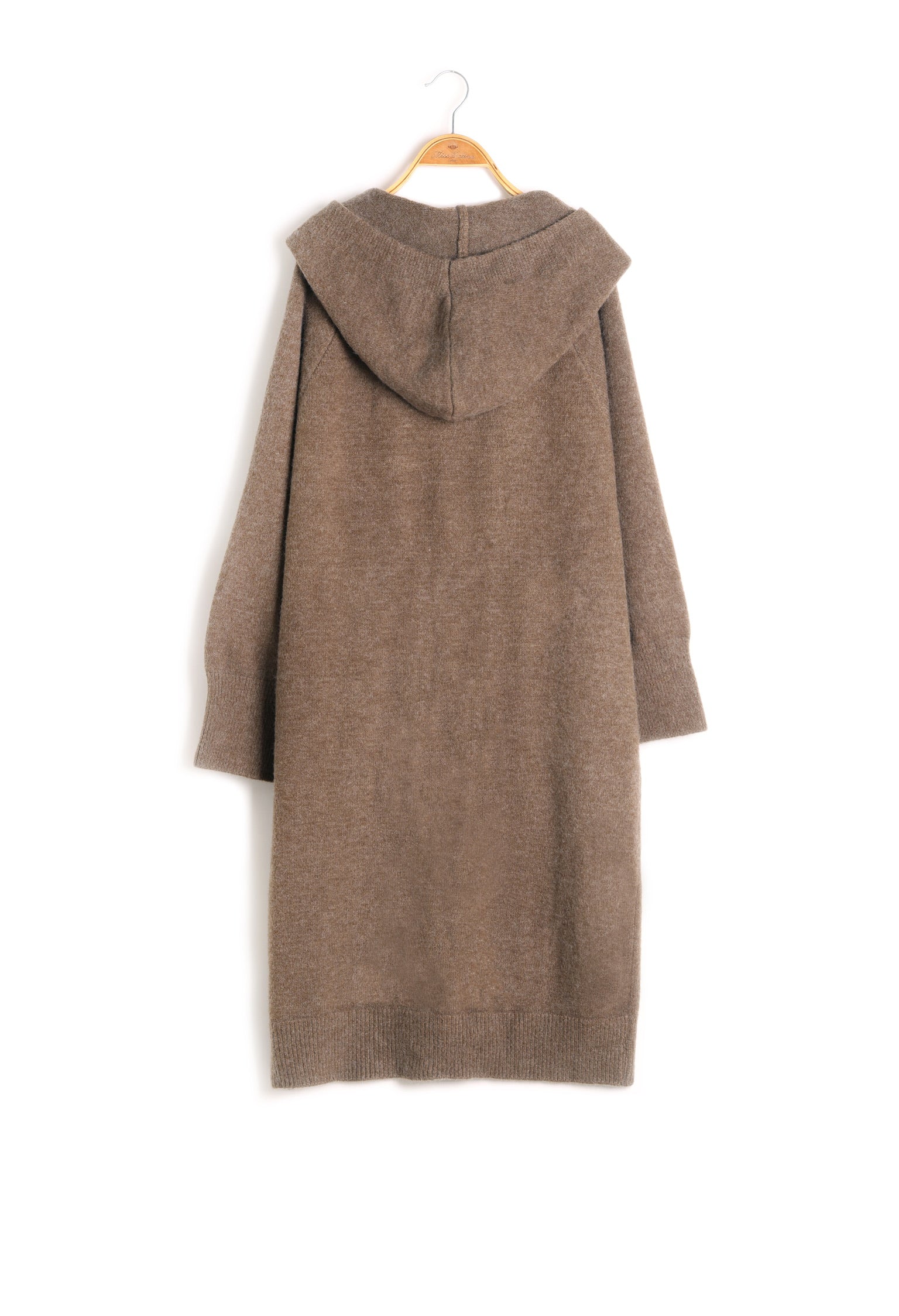 Bibliocat Hoodie Oversized Knit Coat