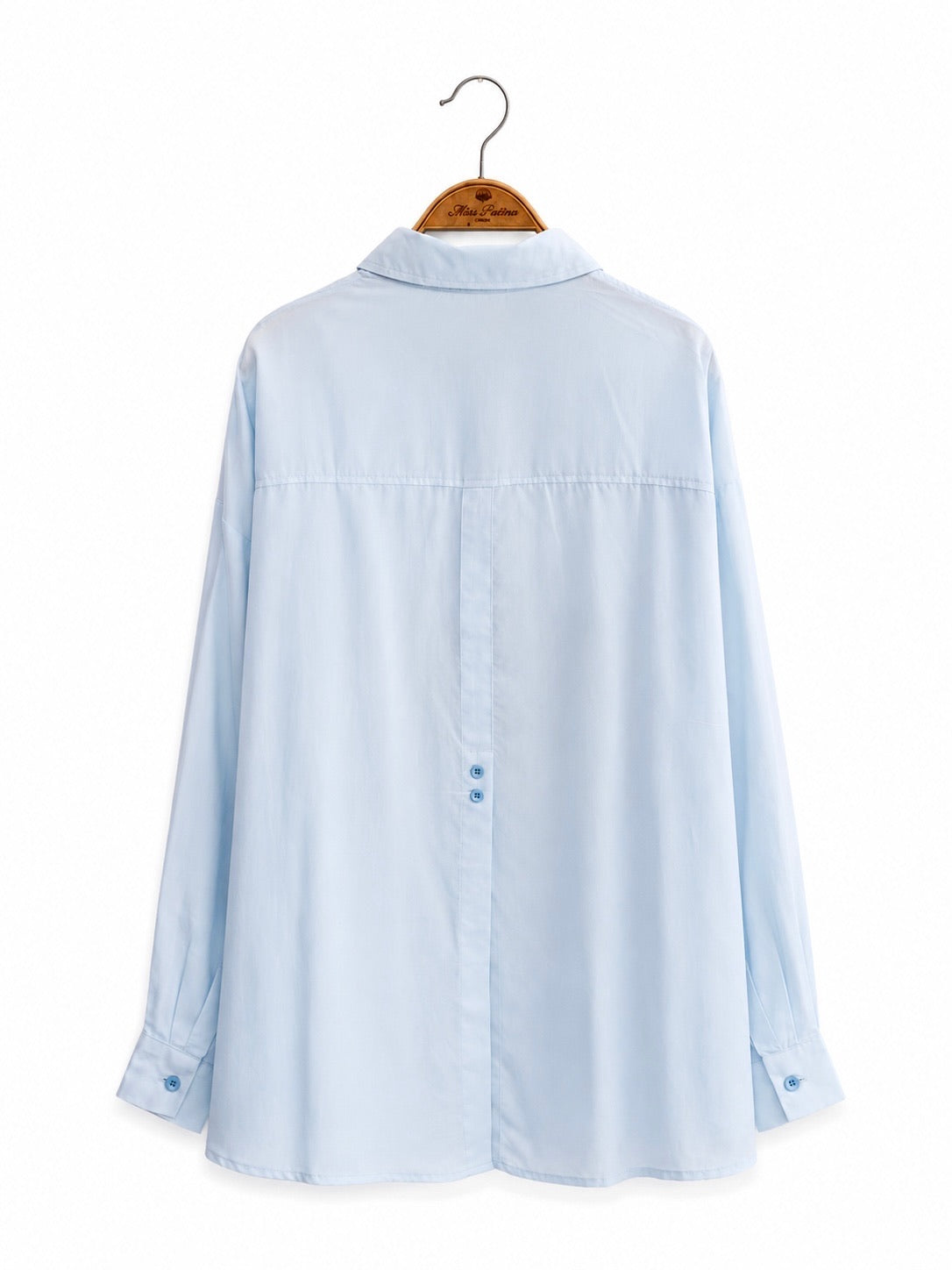 Birdsong Lyocell Shirt Set (Pastel Blue)
