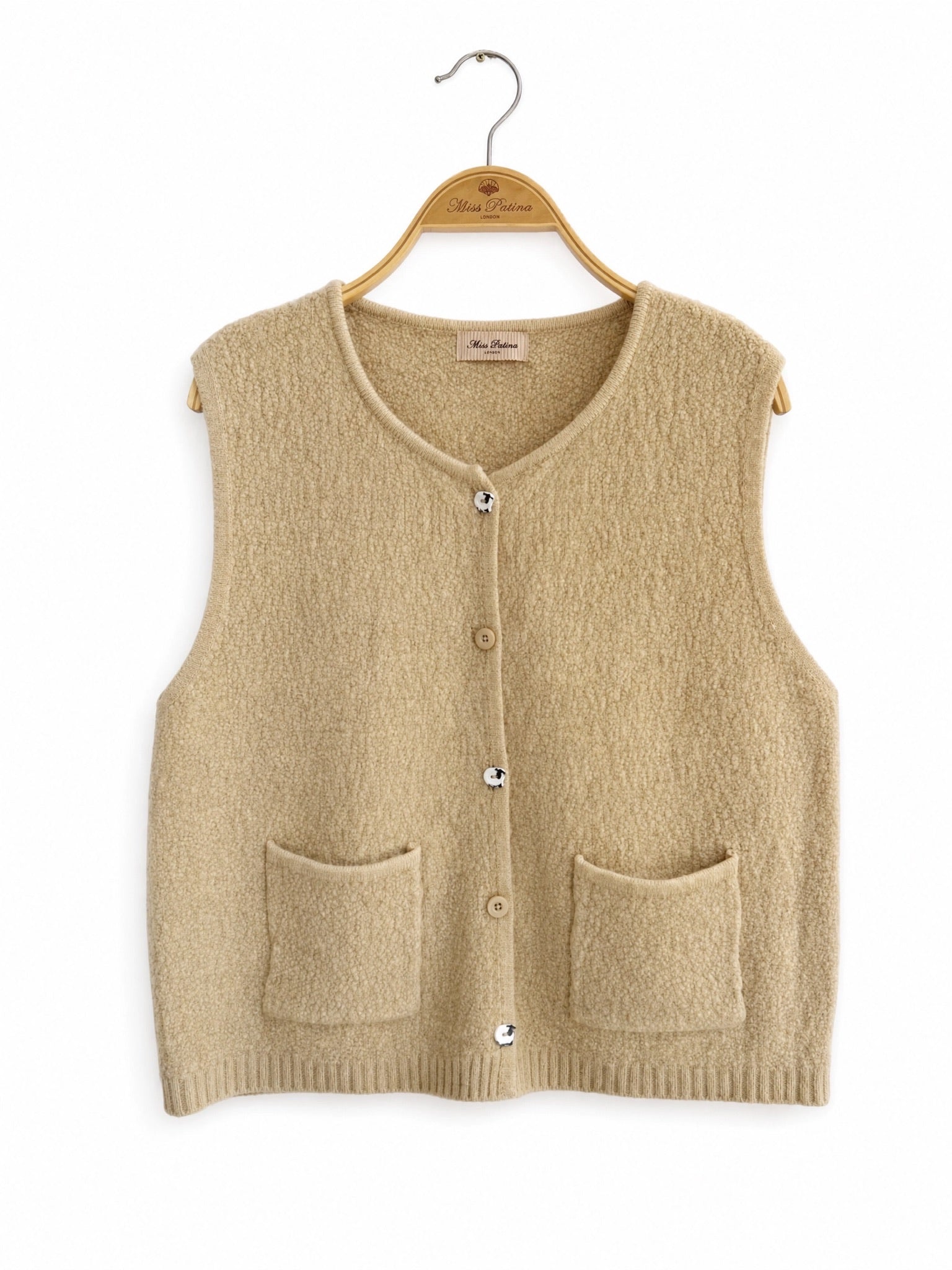 Black Sheep Cottage Vest (Khaki)