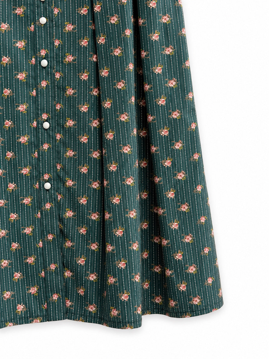 Bookshop Tie-Neck Dress (Green)