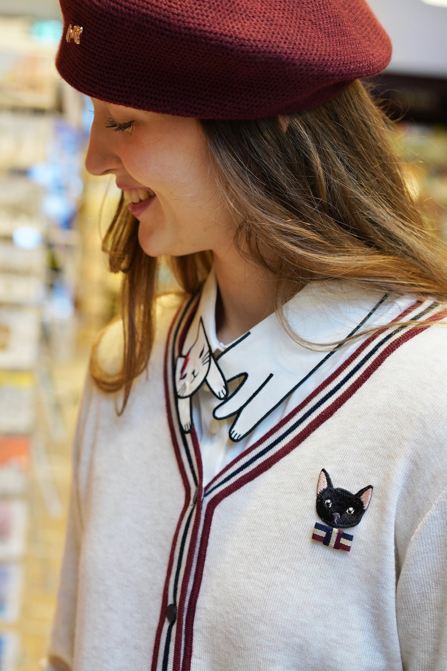 Bowie Cat Mock Collar