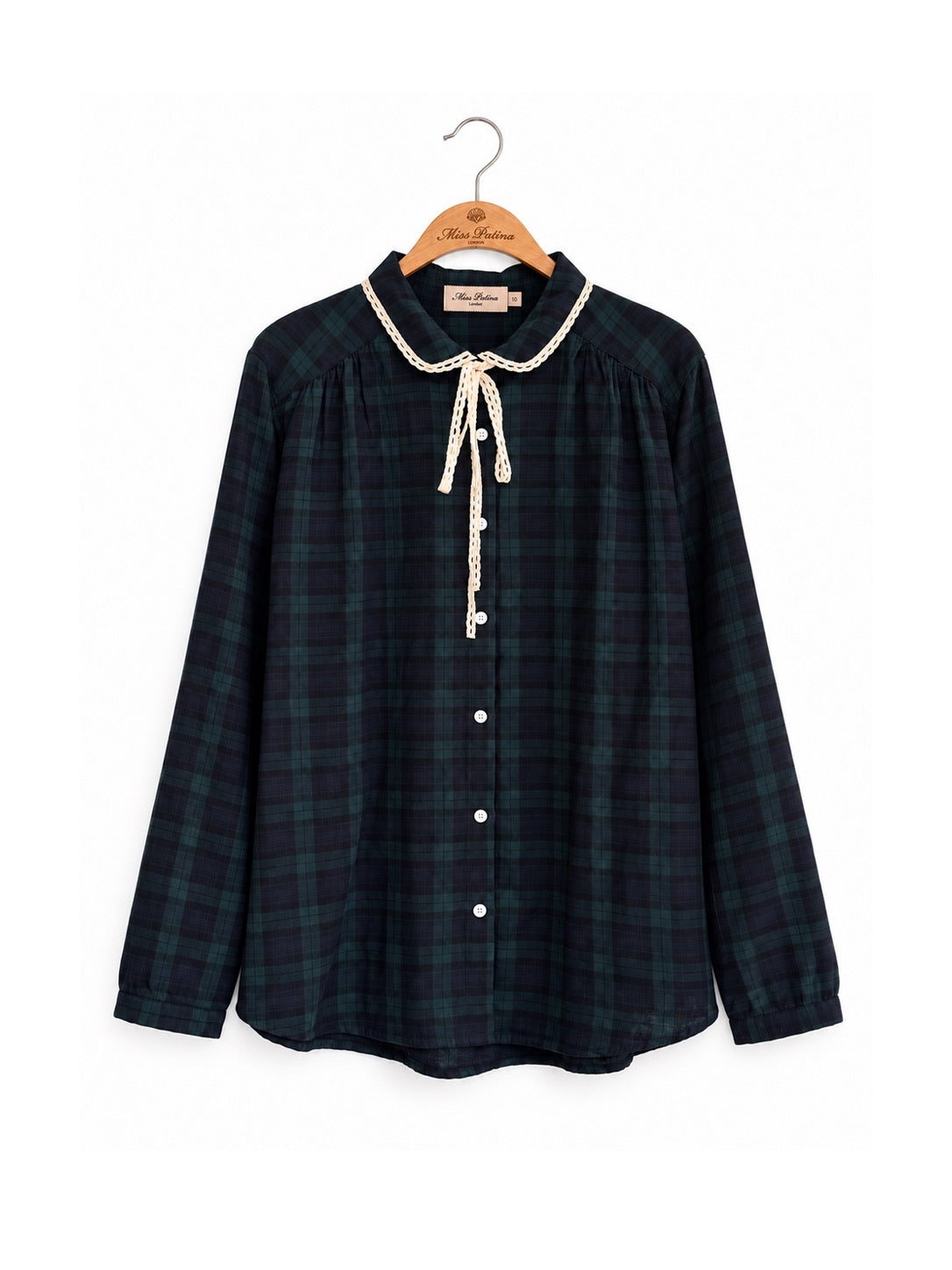 Briony Tartan Cotton Blouse