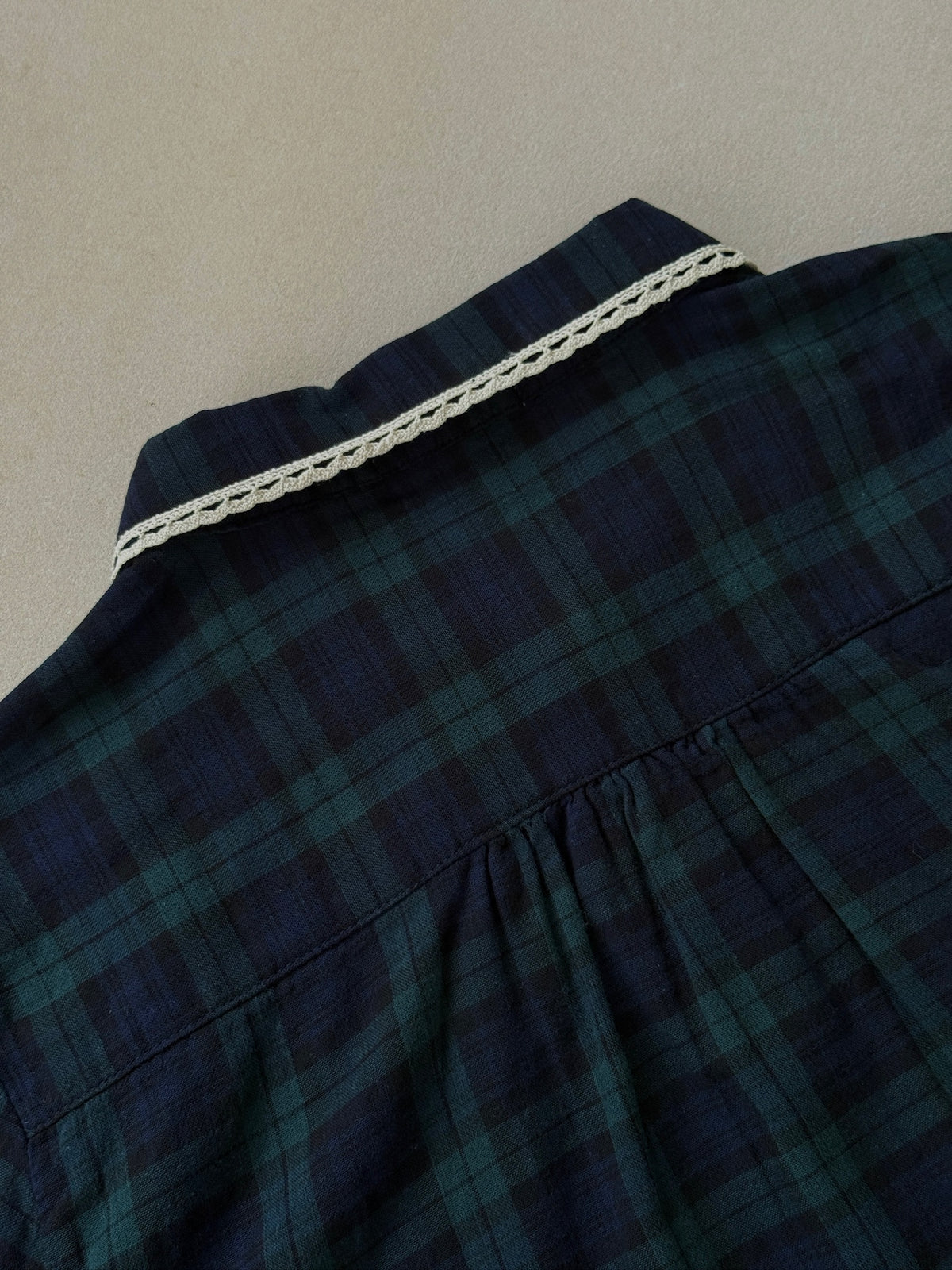 Briony Tartan Cotton Blouse