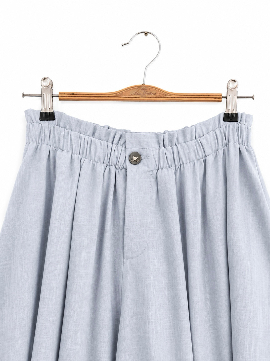 Buttercup Breeze Cotton Shorts (Pastel Blue)