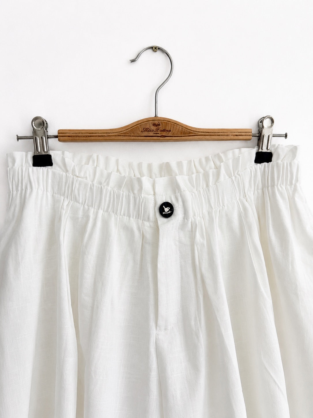 Buttercup Breeze Cotton Shorts (White)