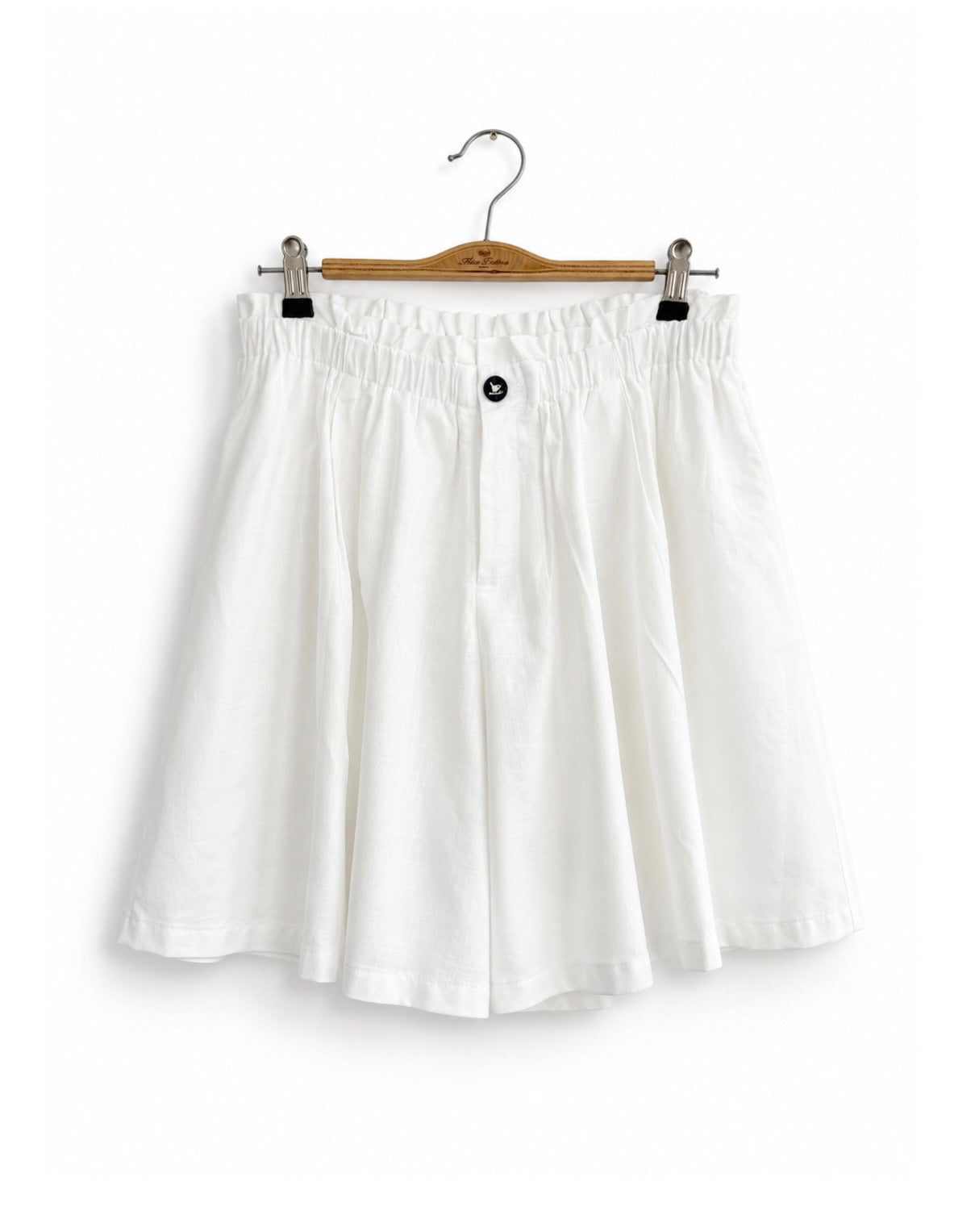 Buttercup Breeze Cotton Shorts (White)