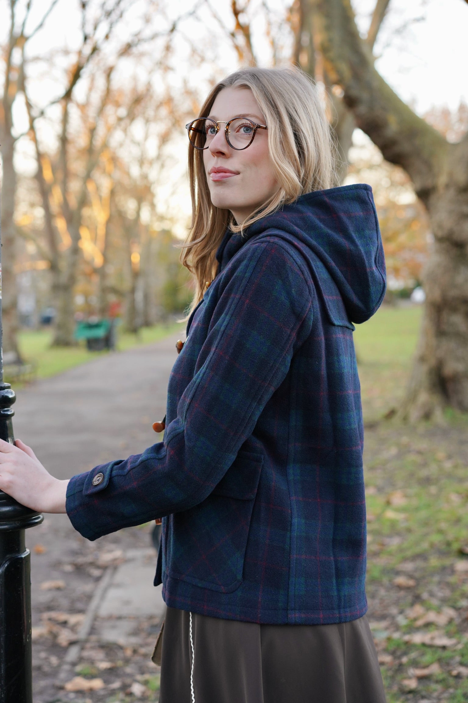 Caledonian Wool Duffle Coat (Tartan)