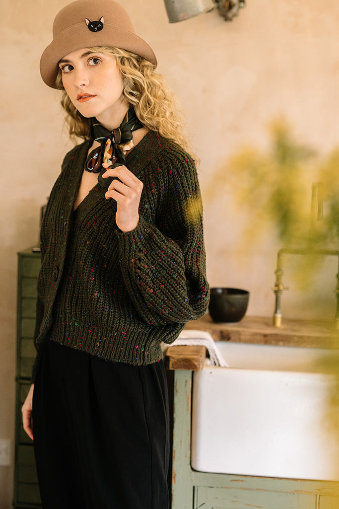 Cheltenham Cardigan (Moss)