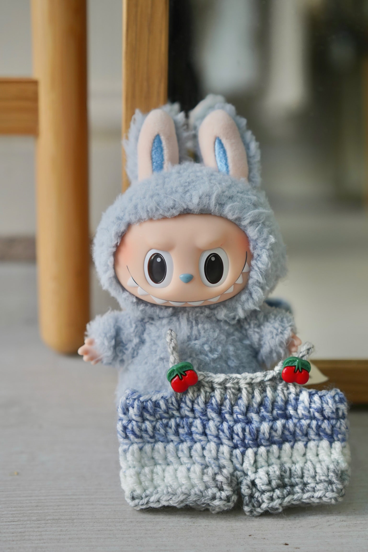 Cherry Crochet Dungarees