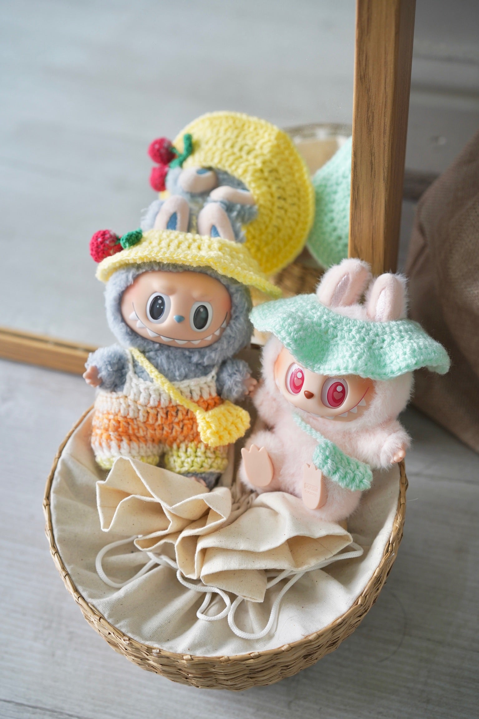 Little Mint Bloom Hat & Bag Set