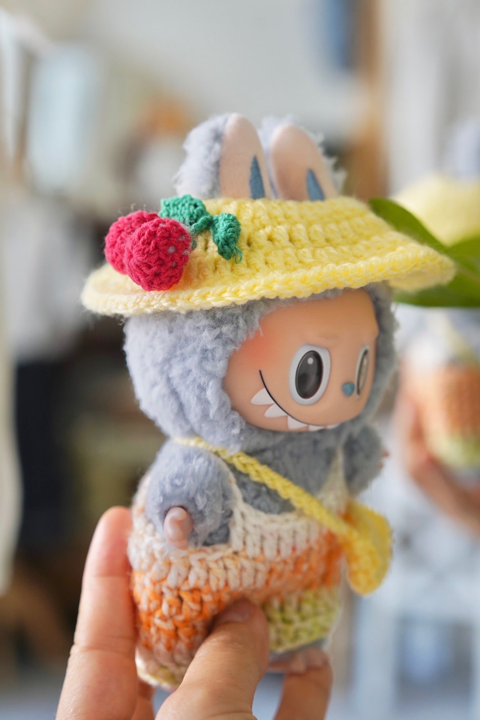 Cherry Custard Hat & Bag Set