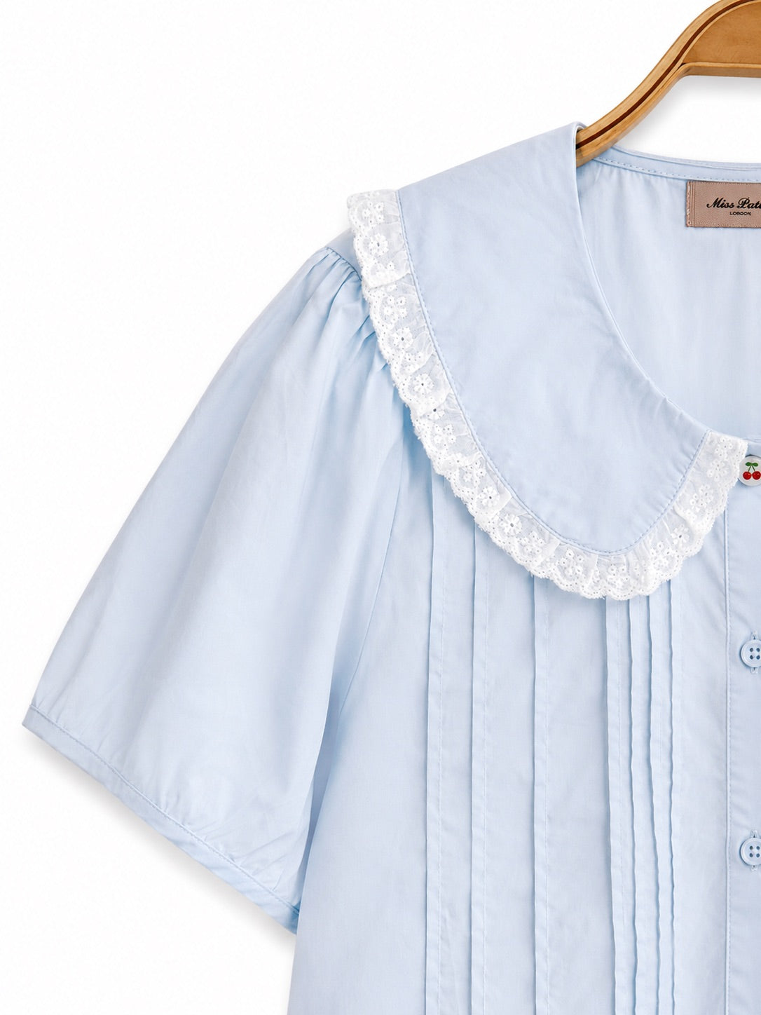 Cherry Wink Doll Blouse (Blue)