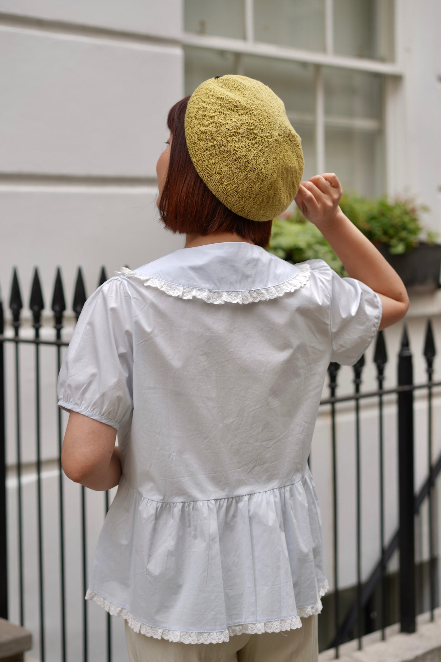Cherry Wink Doll Blouse (Blue)