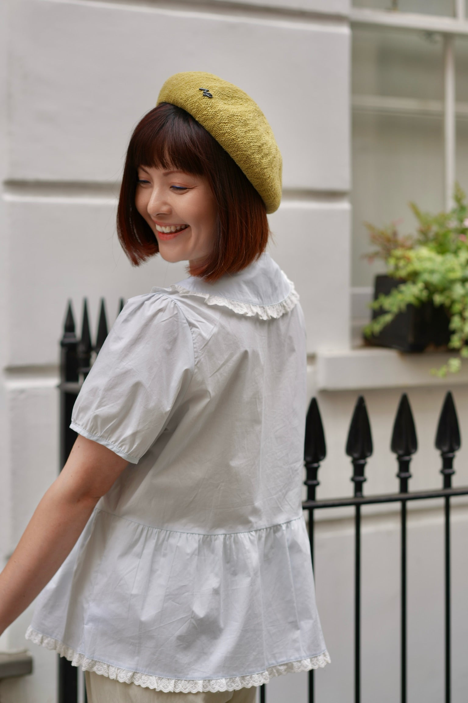 Cherry Wink Doll Blouse (Blue)
