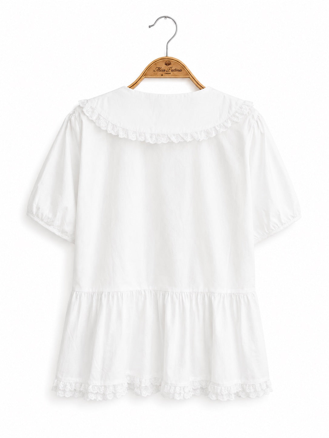 Cherry Wink Doll Blouse (White)